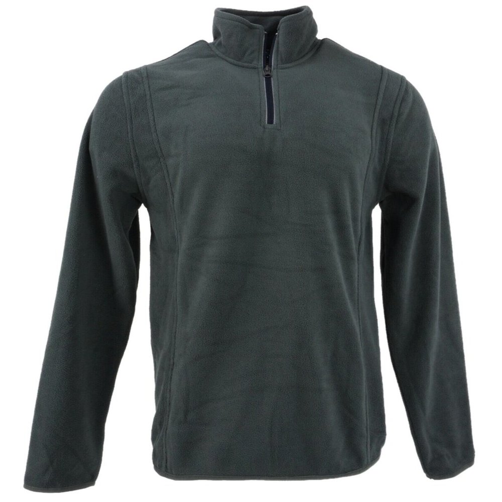 New Vintage 1946 Men's Sizes S / M / L Gray Fleece Lightweight 1/4 Zip Sweater
